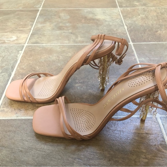 SQUARE TOE HIGH HEEL SANDALS SIZE 8.0 - Picture 6 of 10